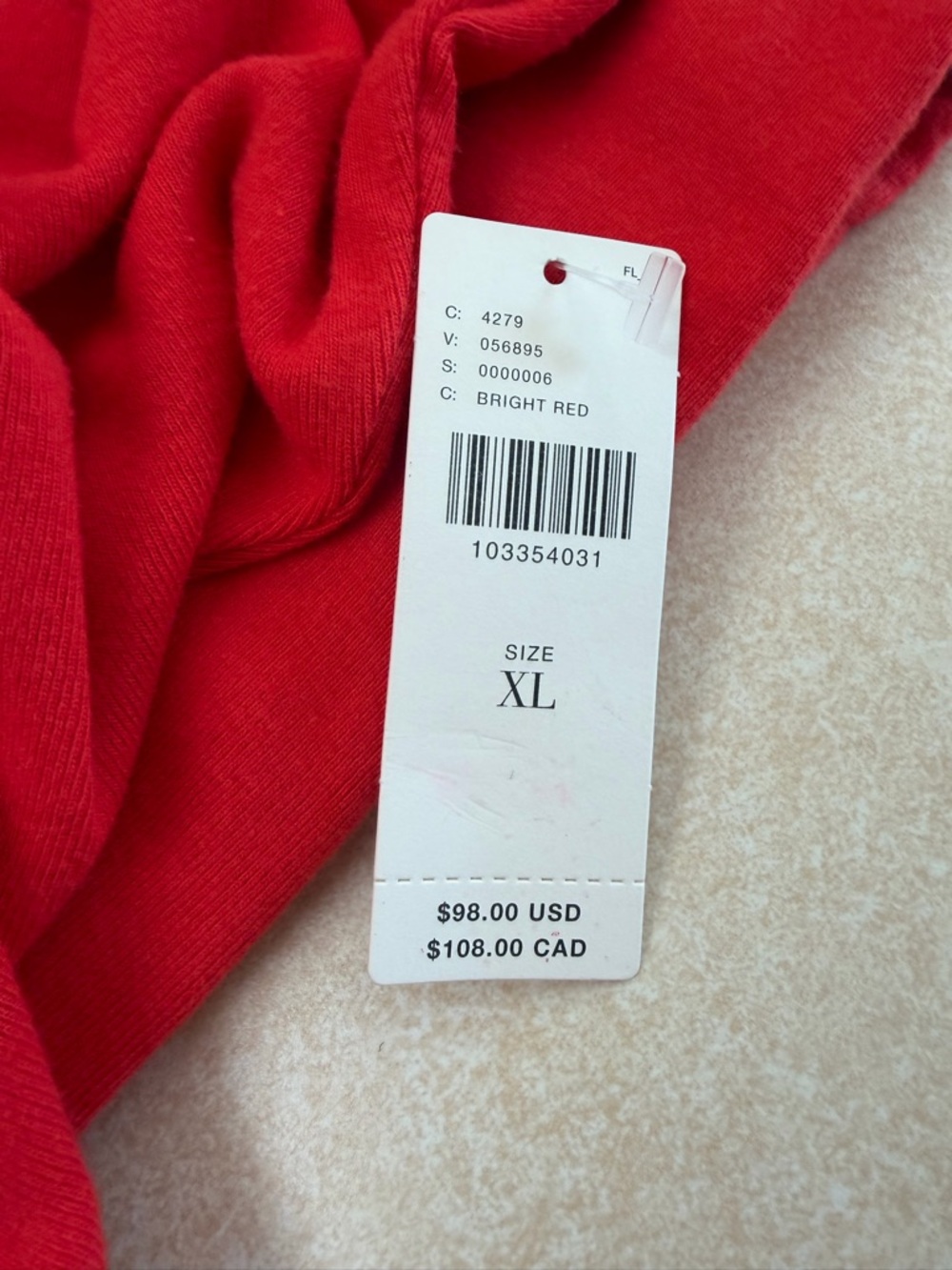 Anthropologie Daily Practice Long-Sleeve Ribbed Maxi Dress- Bright Red - Picture 9 of 11